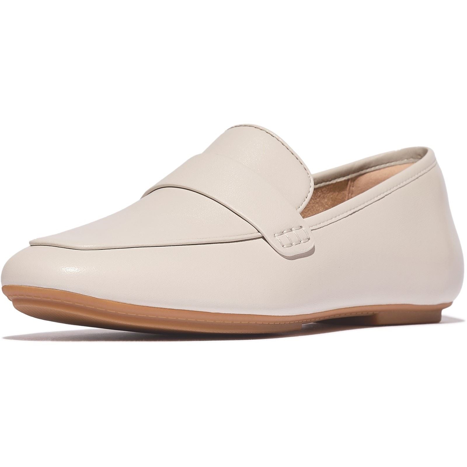 Fitflop Delicato Loafer Mocassins En Cuir Pour Femmes Paris Beige