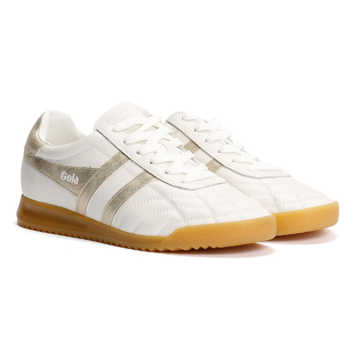 Gola Stadium Baskets Blanches En Cuir Pour Femmes