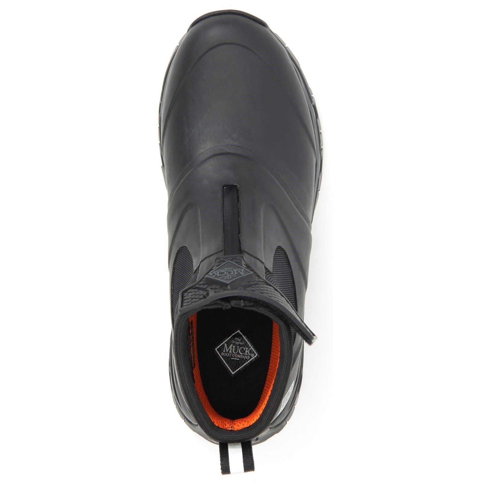 Muck Boots Apex Mid Zip Bottes De Pluie En Caoutchouc Noir/Sombre Shadow En Français.