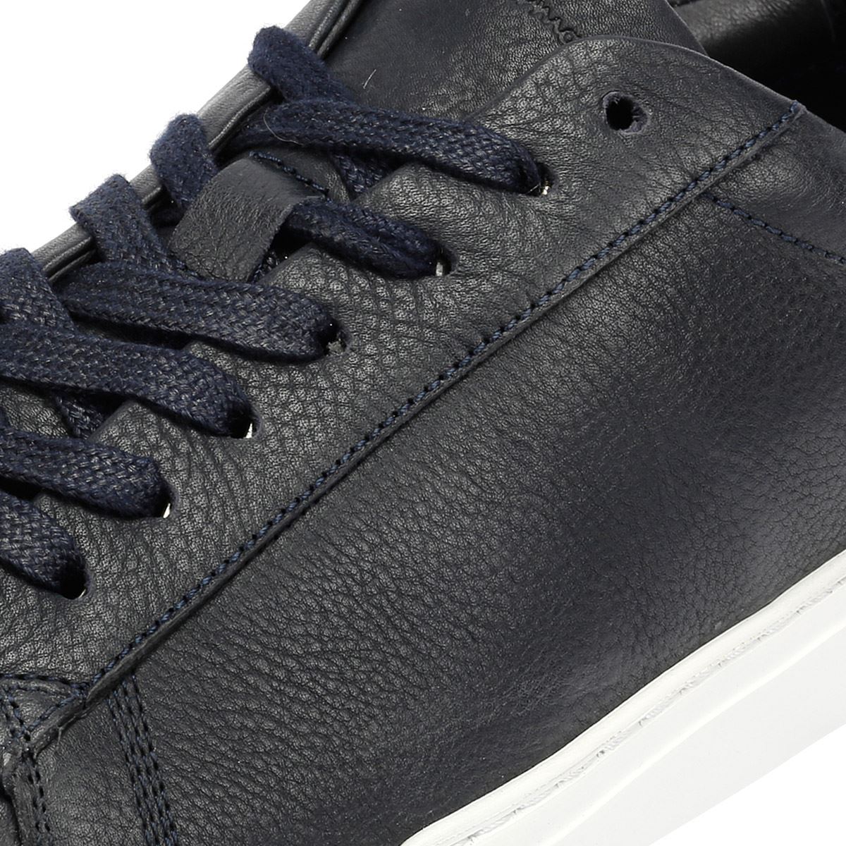 Ben Sherman Ace Cupsole Baskets En Cuir Pour Hommes Bleues
