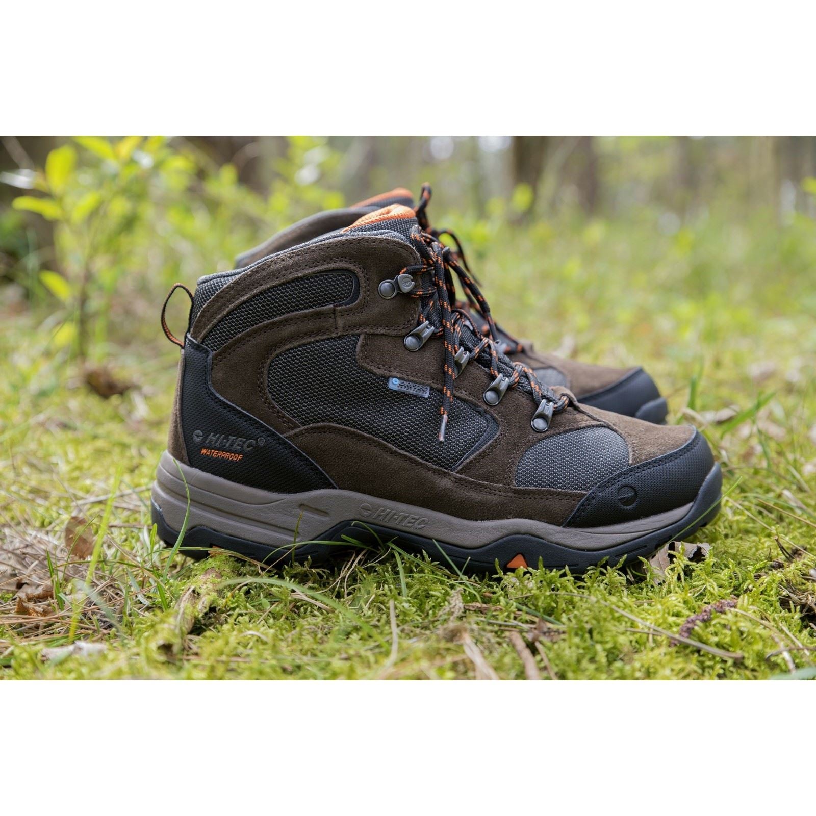 Hi-Tec Storm Wide Chaussures De Randonnée Pour Homme En Daim Chocolat Foncé/taupe Foncé En Daim Suédois