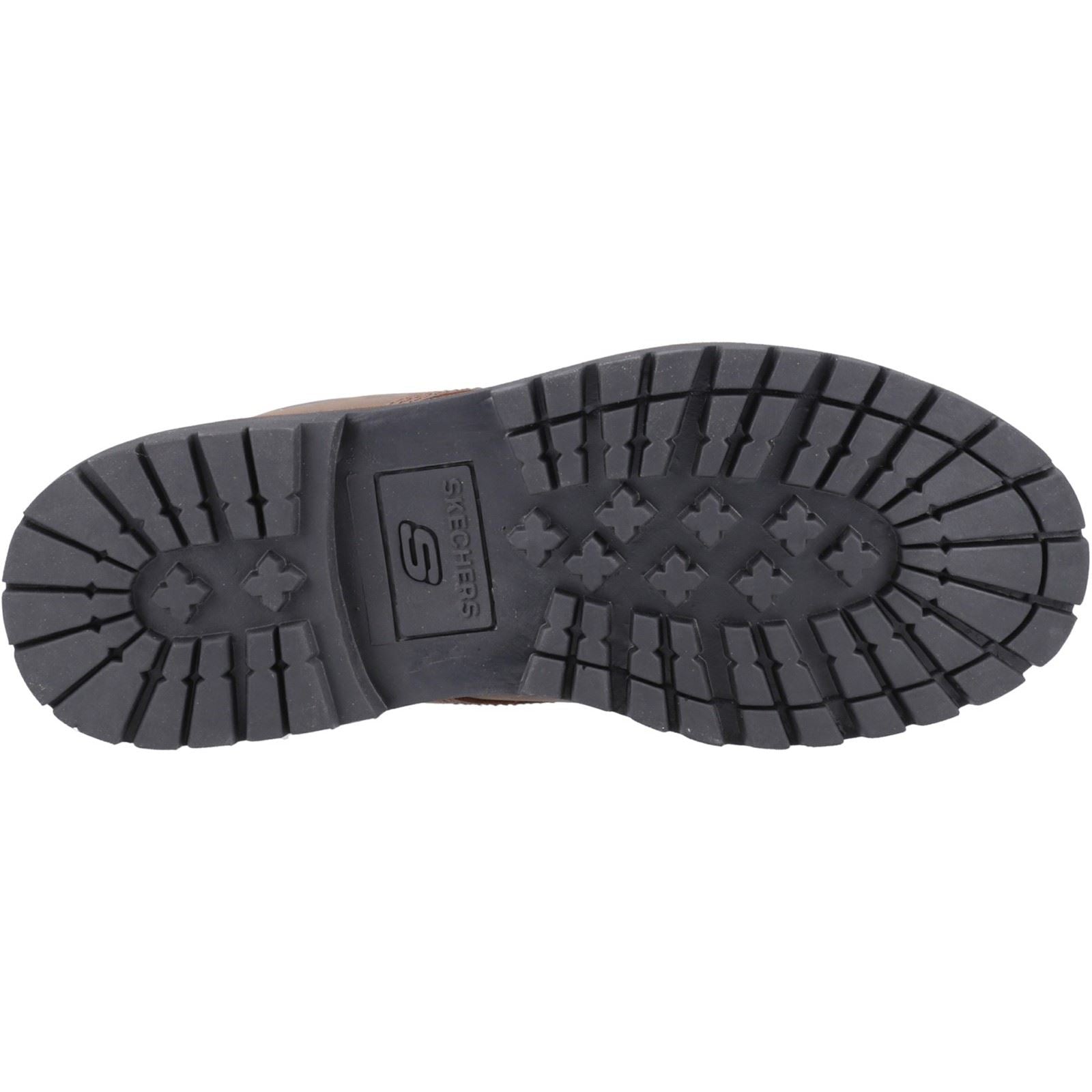 Skechers Tom Cats Chaussures À Lacets Pour Homme En Cuir Marron Foncé