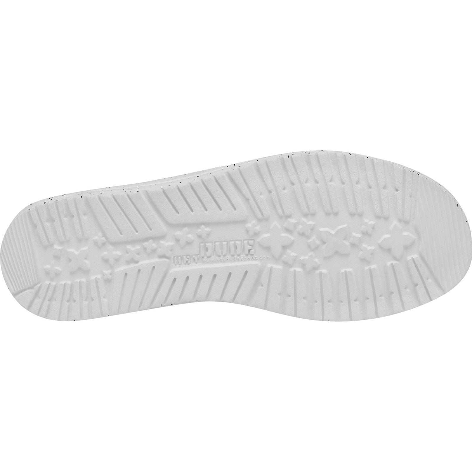 HEYDUDE Wally Slub Chaussures Bateau Noires Pour Hommes