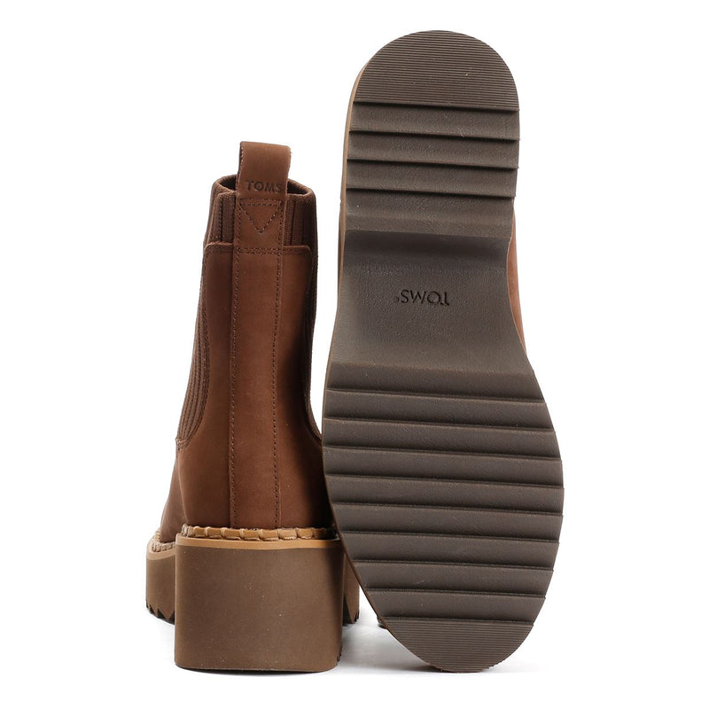 TOMS Millie Bottes Brunes En Nubuck Pour Femmes