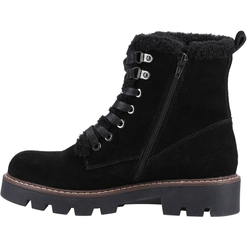 Hush Puppies Aurelia Bottes Noires Pour Femmes En Suède