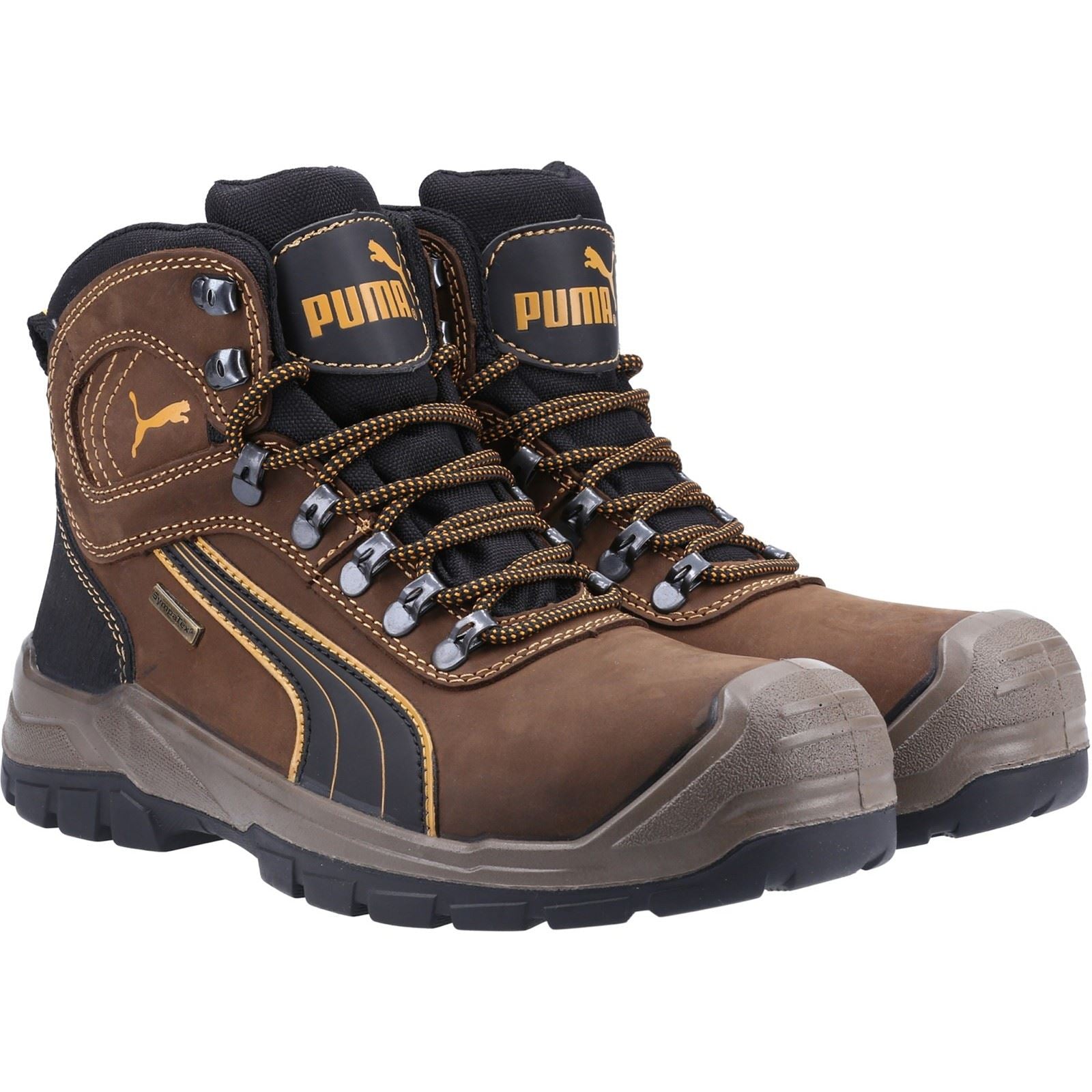 Puma Safety Bottes De Sécurité En Cuir Marron Sierra Nervada Mid