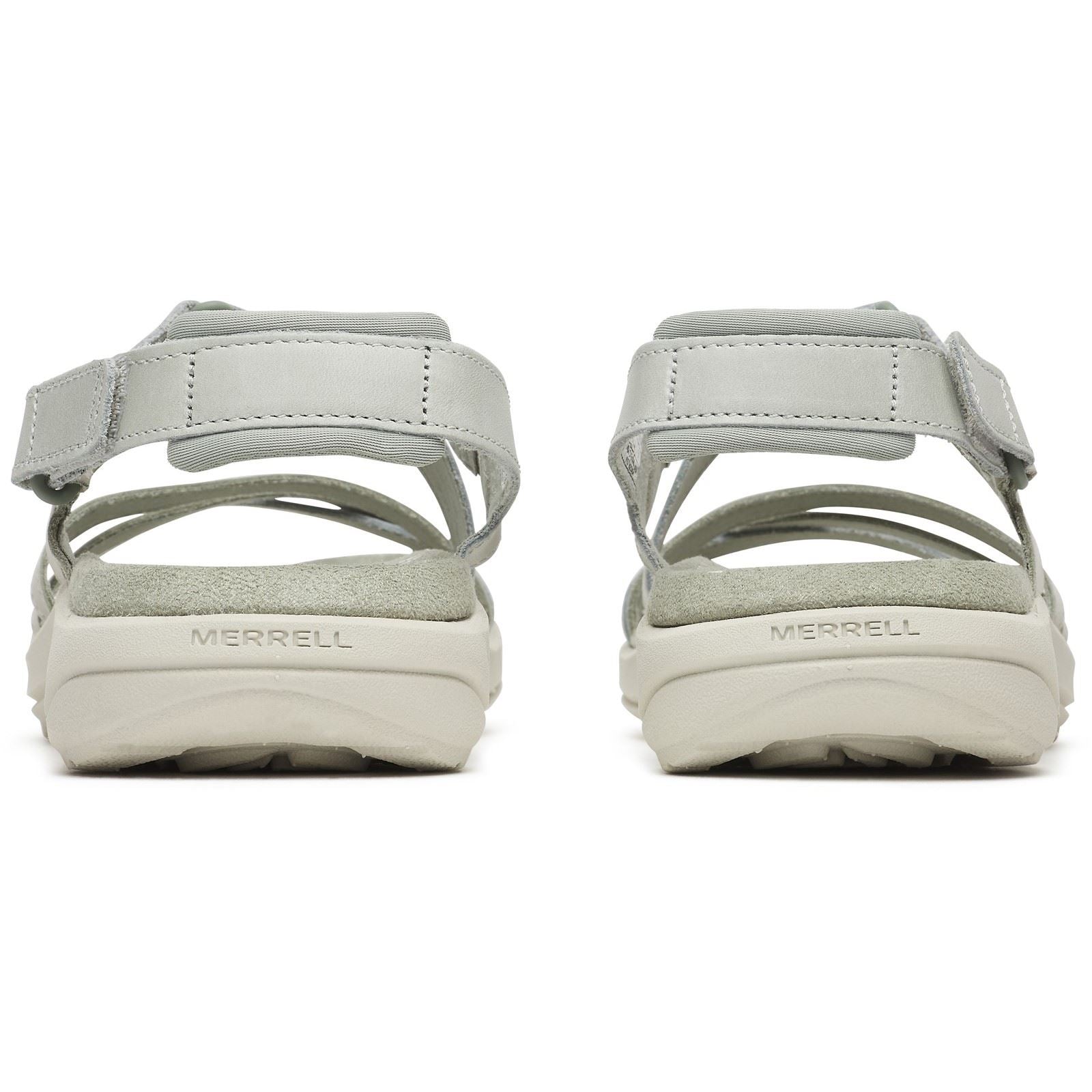 Merrell Harbor Backstrap Sandales En Cuir Pour Femmes Vert Clair