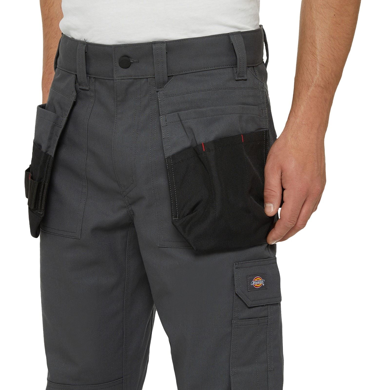 Dickies Multi Pocket Utility Pantalons De Travail Gris En Polyester Pour Homme