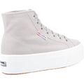 Superga 2708 HI Top Bottes En Coton Pour Femmes Grises Colomba/Blanches Avorio