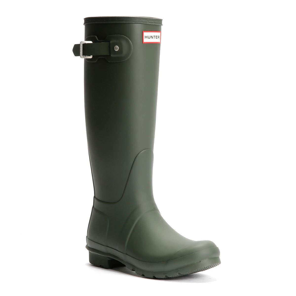 Hunter Original Tall Bottes En Caoutchouc Vertes Pour Femmes