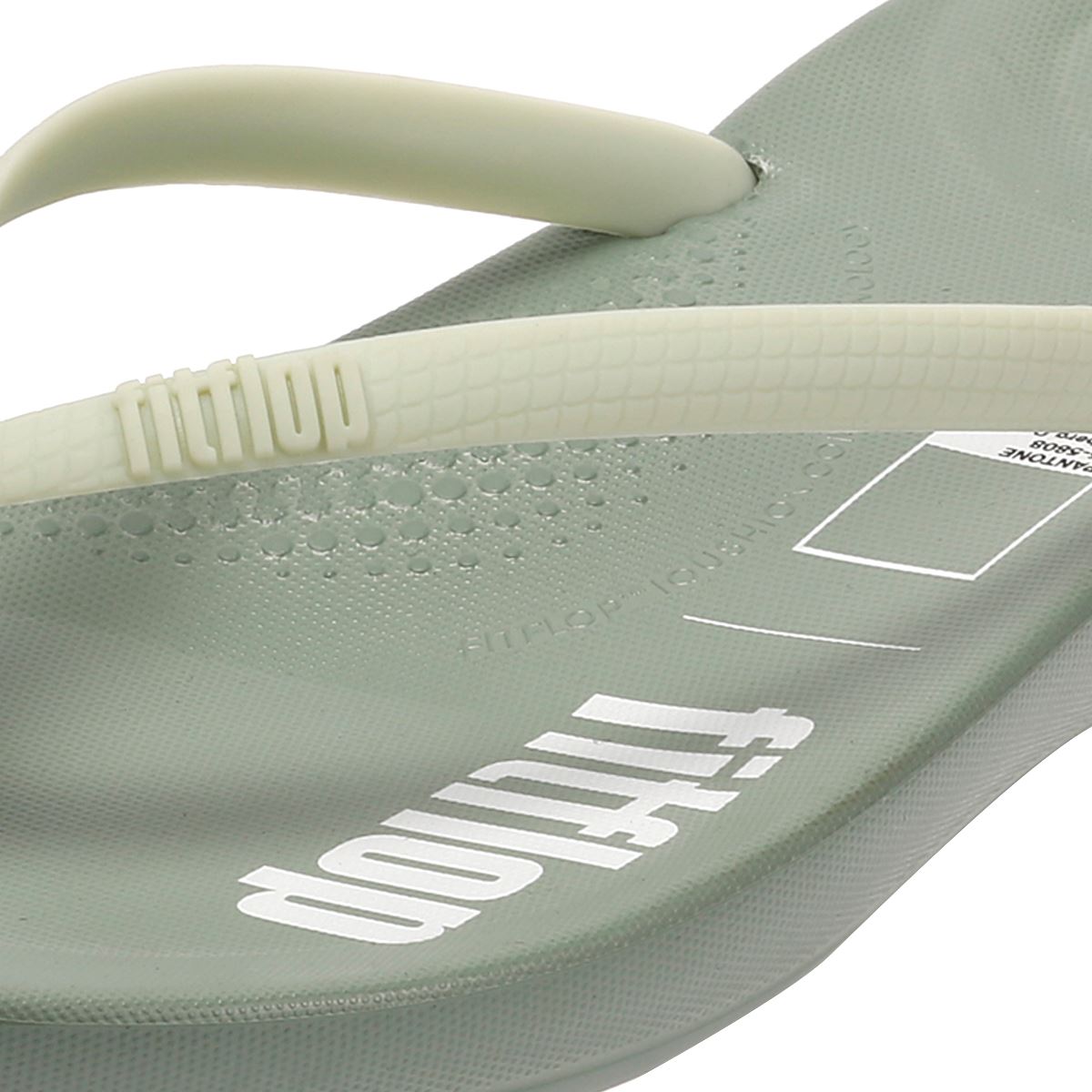 FitFlop X Pantone Iqushion Tongs Vertes Pour Femmes