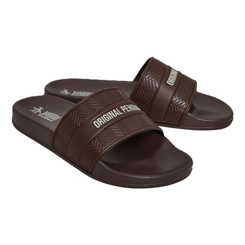 Penguin Paradise Glissements Bruns Pour Hommes