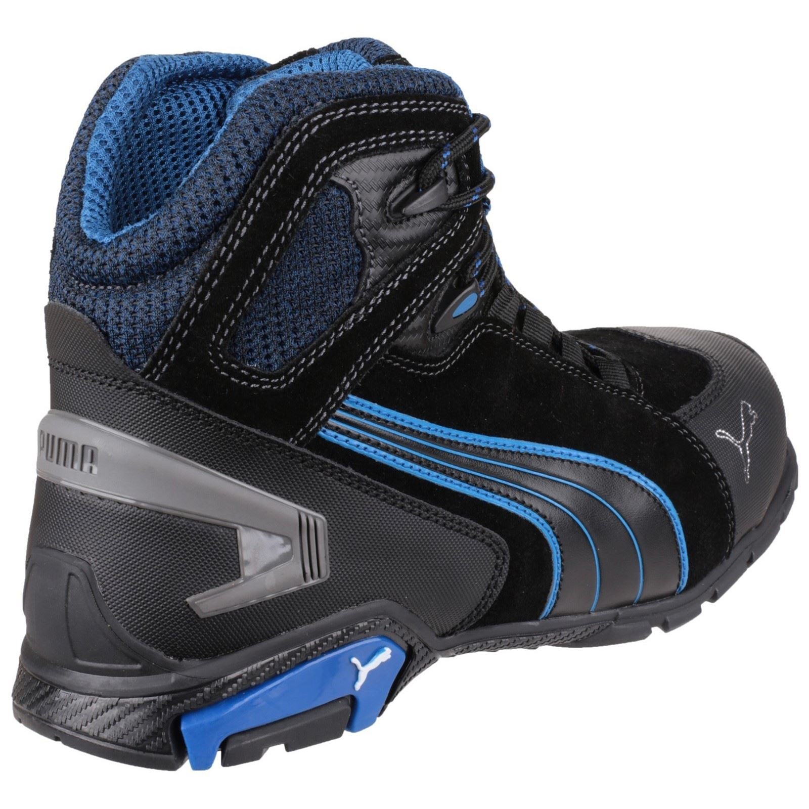 Puma Safety Bottes De Sécurité En Cuir Noir Rio Mid