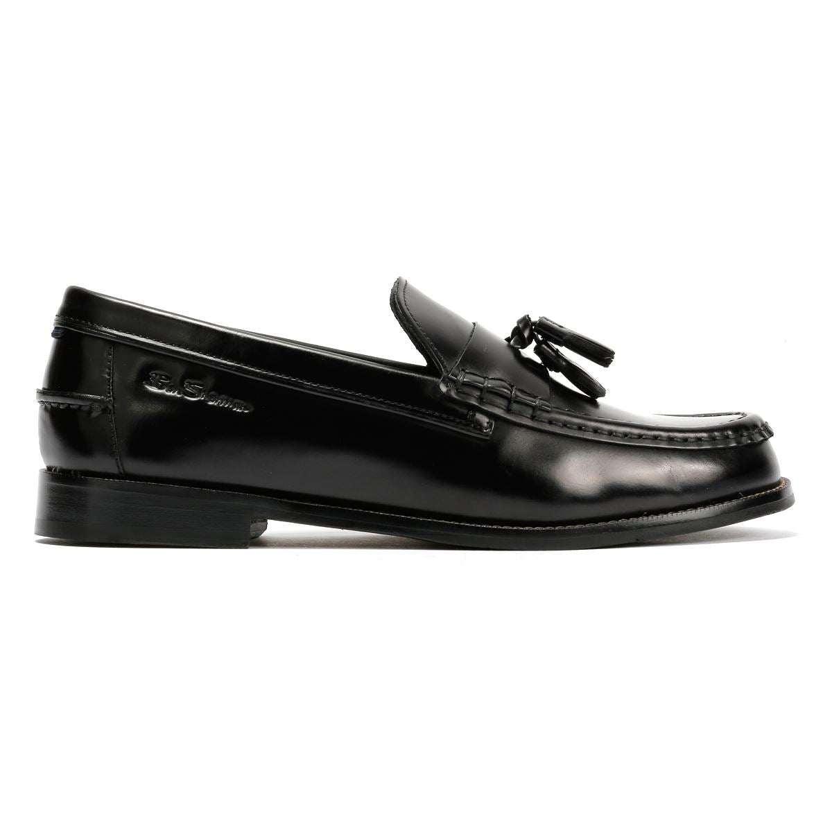 Ben Sherman Sid Mocassins Noirs En Cuir Pour Hommes