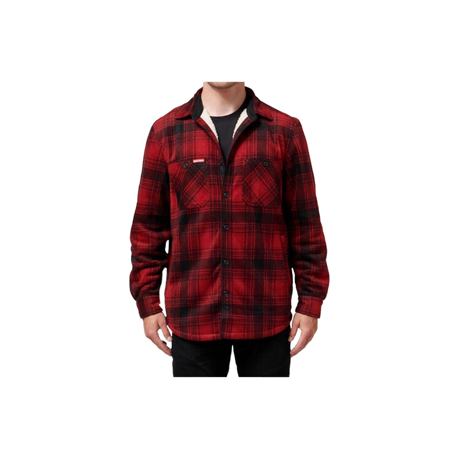 Hard Yakka Sherpa Veste En Polaire Rouge Pour Homme