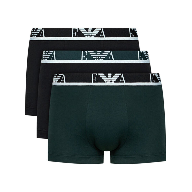 Emporio Armani Mens 3 Pack Trunk Black / Multi