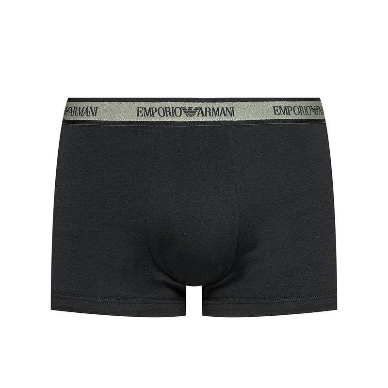 Emporio Armani Mens 3 Pack Trunk Noir