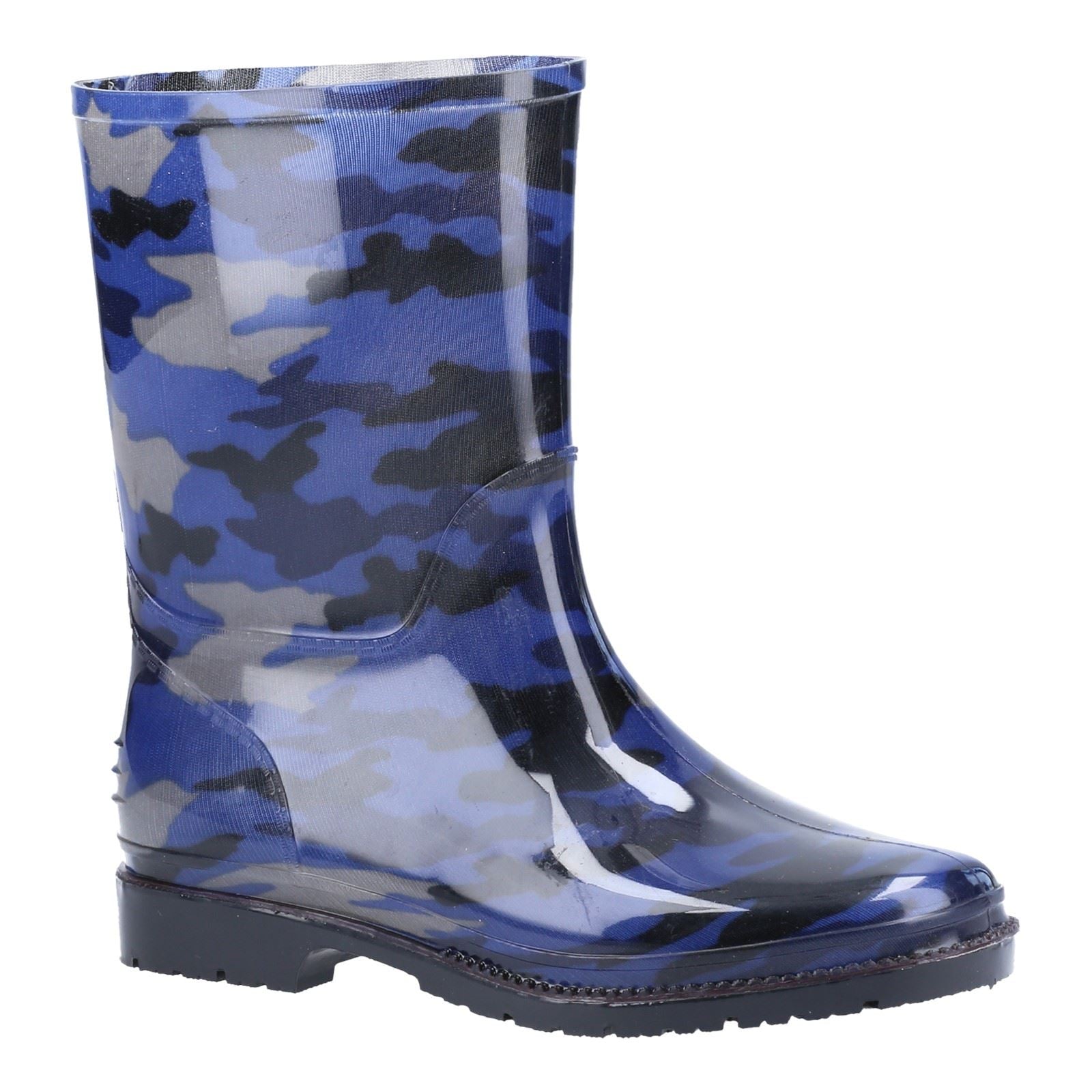 Cotswold PVC Jnr Bottes De Pluie Camouflage Marine Pour Filles En Pvc
