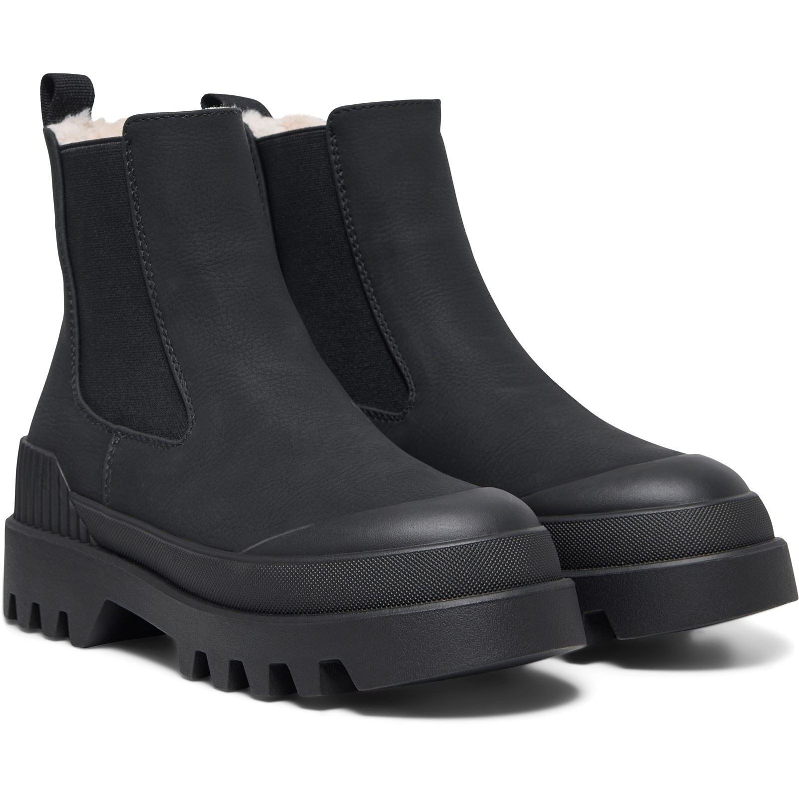 ONLY BUZZ-5 Bottes Noires En Polyuréthane Pour Femmes