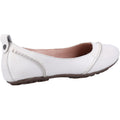Hush Puppies Janessa Balllérines Blanches En Cuir Pour Femmes