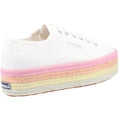 Superga 2790 Multicolor Rope Baskets Pour Femmes En Coton 100 % Blanc/Bonbon Multicolore