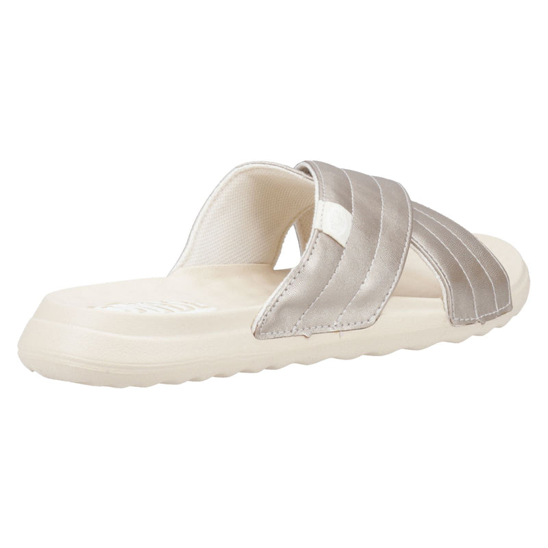 HEYDUDE Christi Slide Distressed Sandales Métalliques Pour Femmes