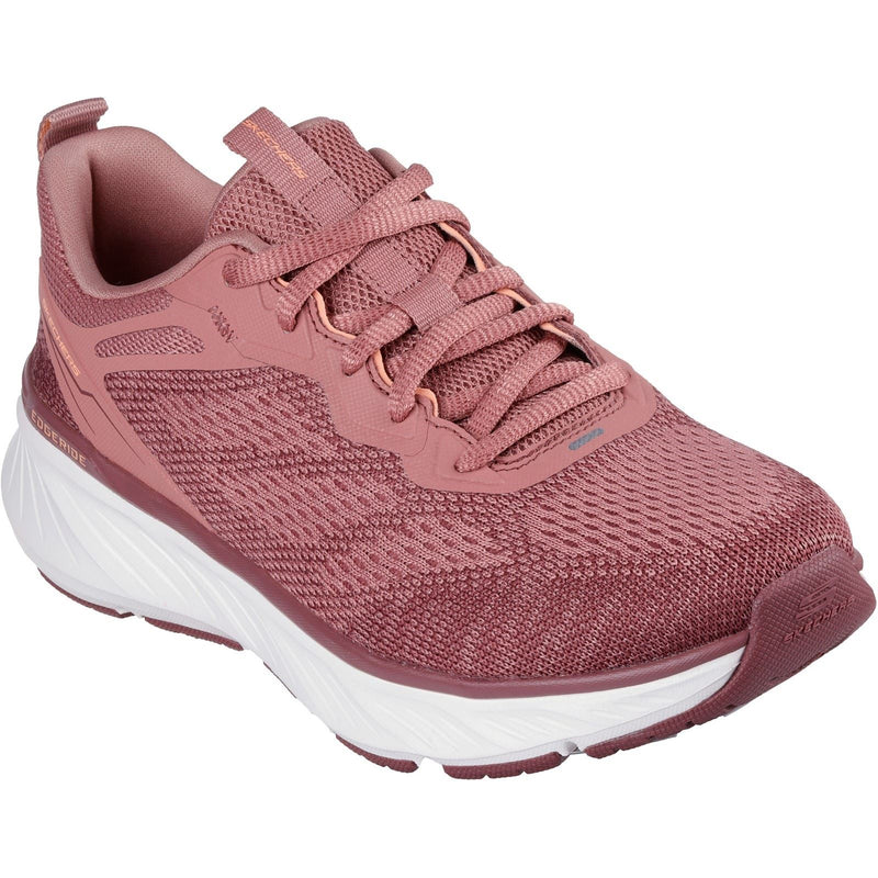 Skechers Edgeride Power Flow Chaussures De Sport En Toile Mauve Foncé Pour Femme