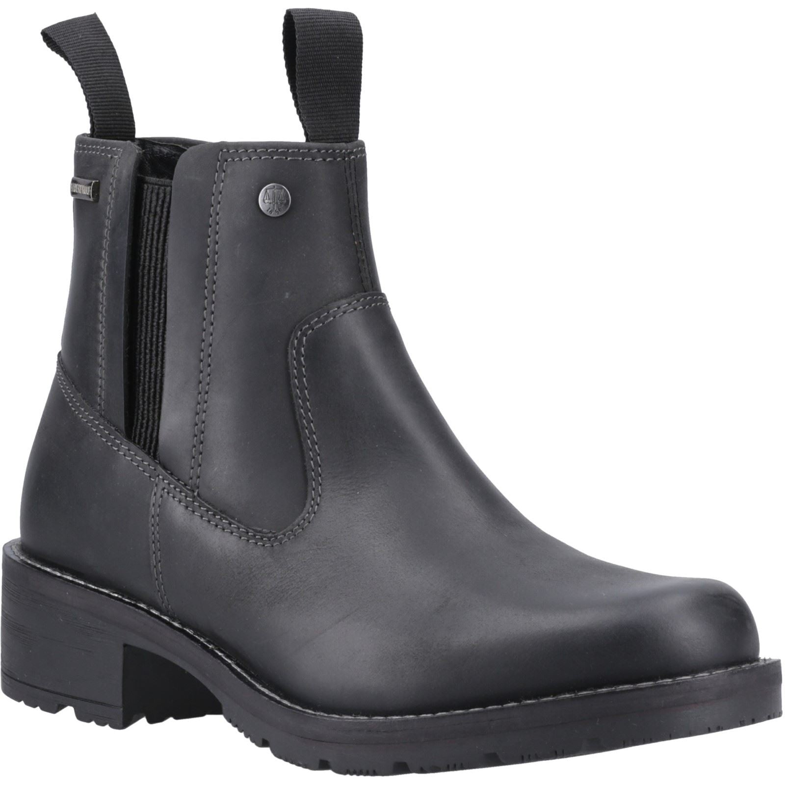 Hunter Skye Dealer Boot Bottes Noires En Cuir Pour Femmes
