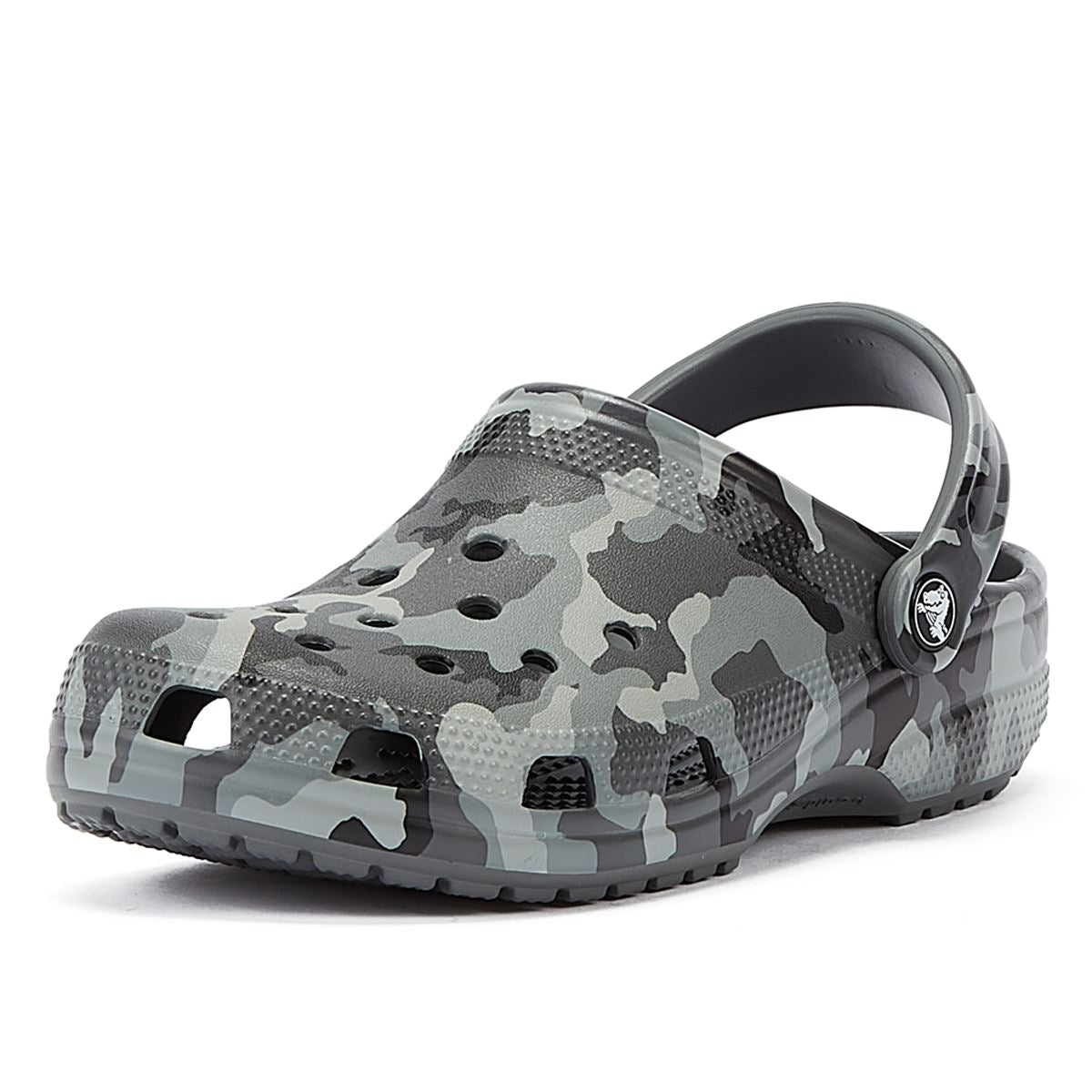 Sandale Crocs Classic imprimé camouflage gris