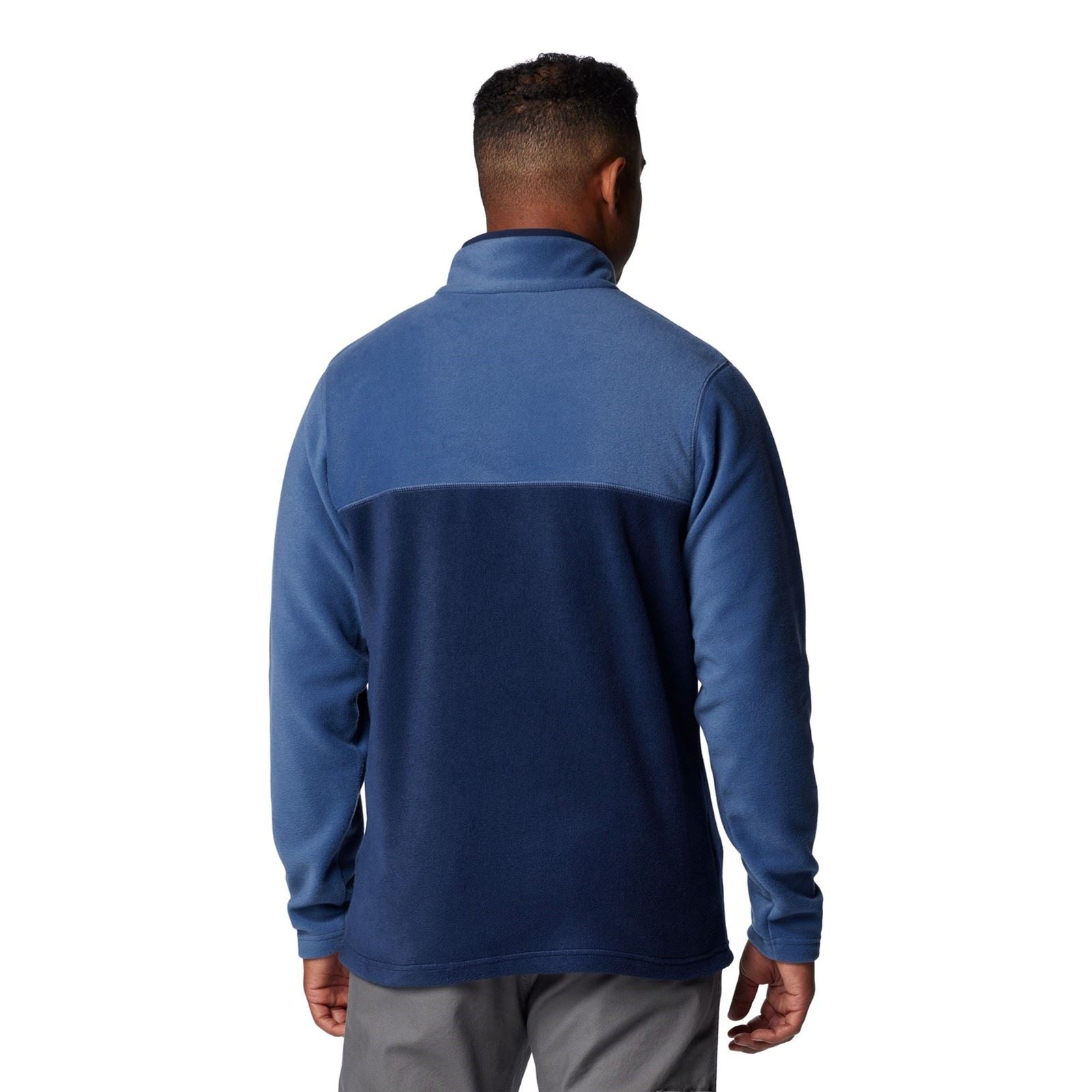Columbia Steens Mountain Half Snap II Veste En Polaire Bleue Pour Homme