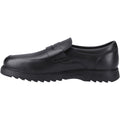 Hush Puppies Rocco Loafer Chaussures Noires Pour Garçons En Cuir
