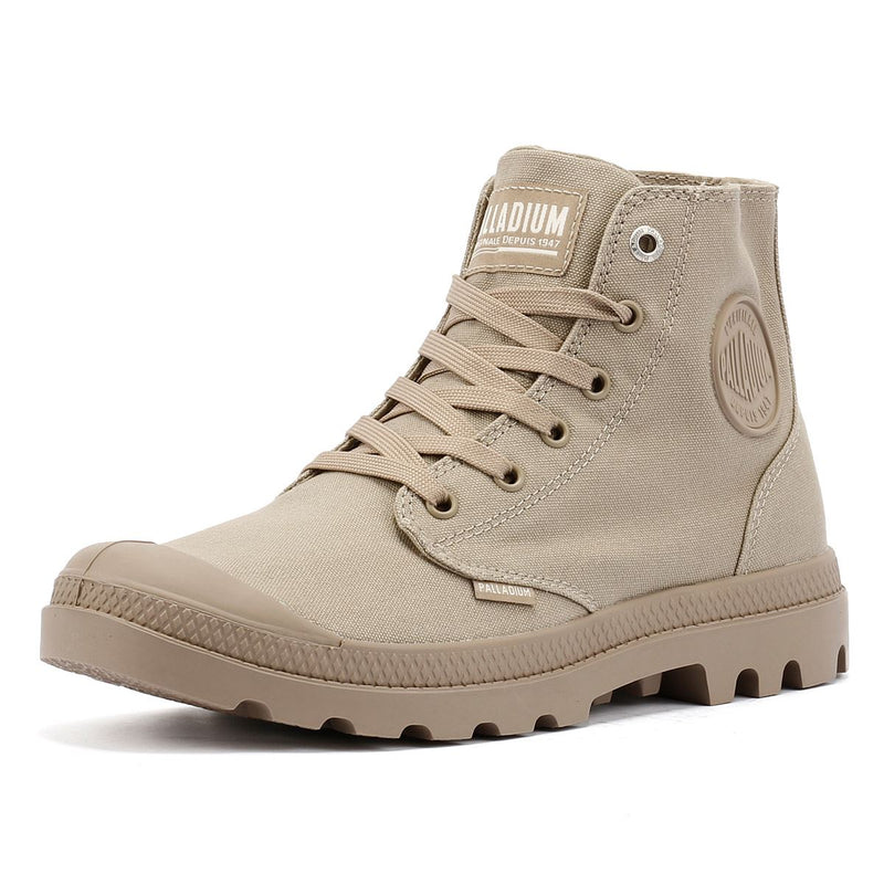 Palladium Pampa Hi Mono Chrome Chaussures En Toile Kaki
