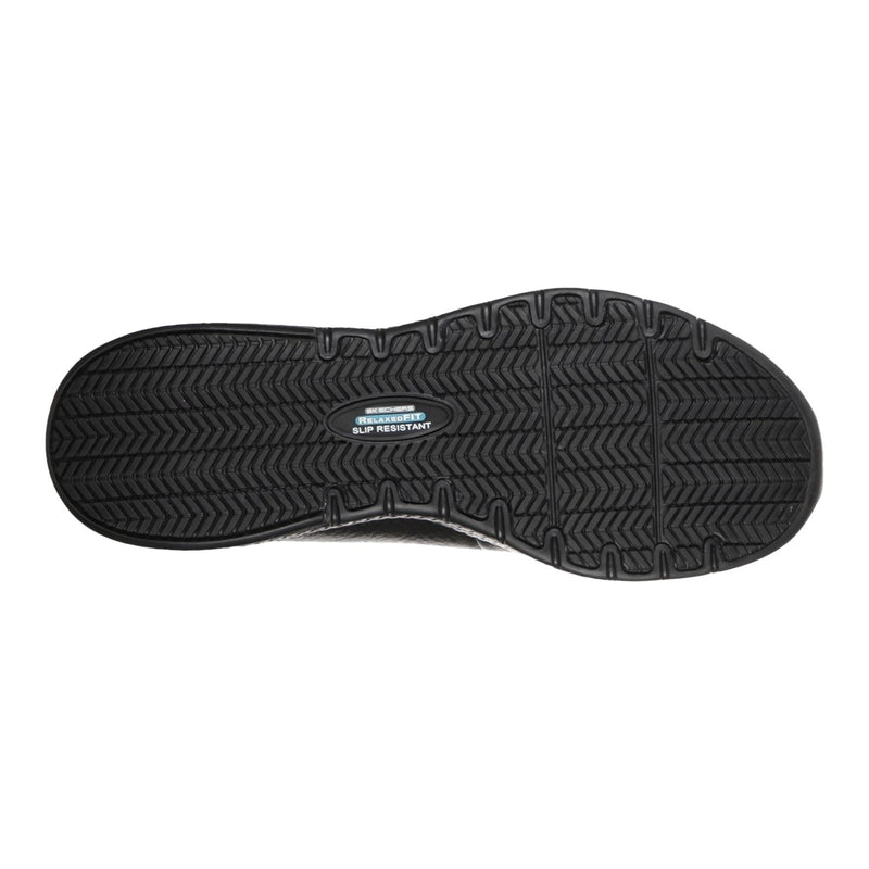 Skechers Workwear Marsing Gmina Baskets De Sécurité Noires En Cuir Pour Femmes