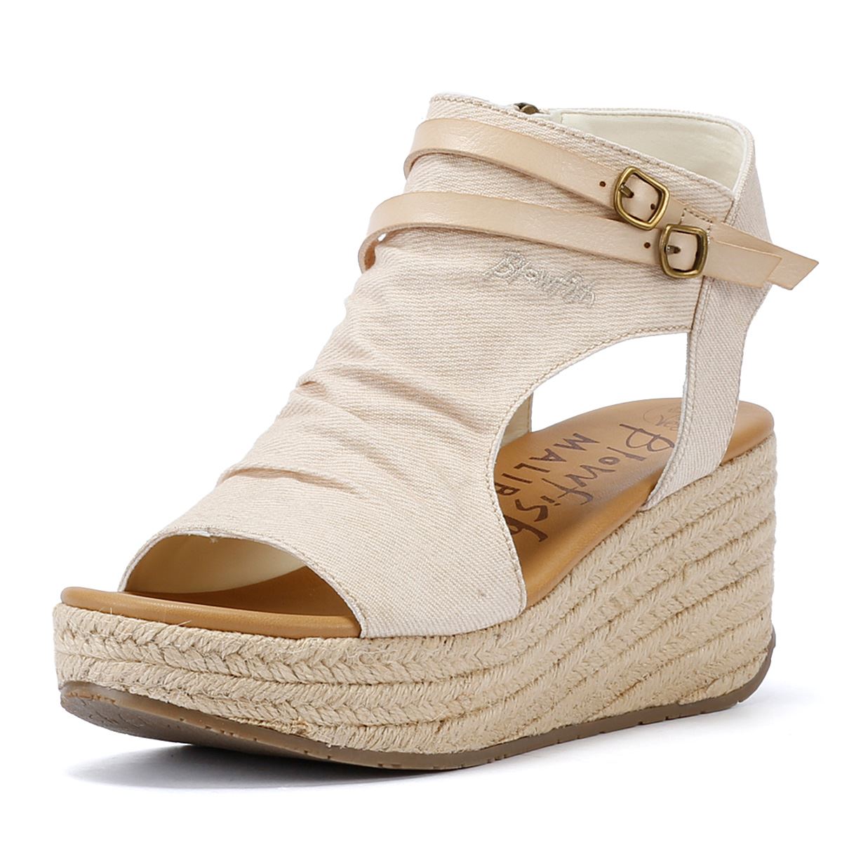 Blowfish Malibu Lacey Bone Sandales En Textile Denim Pour Femme