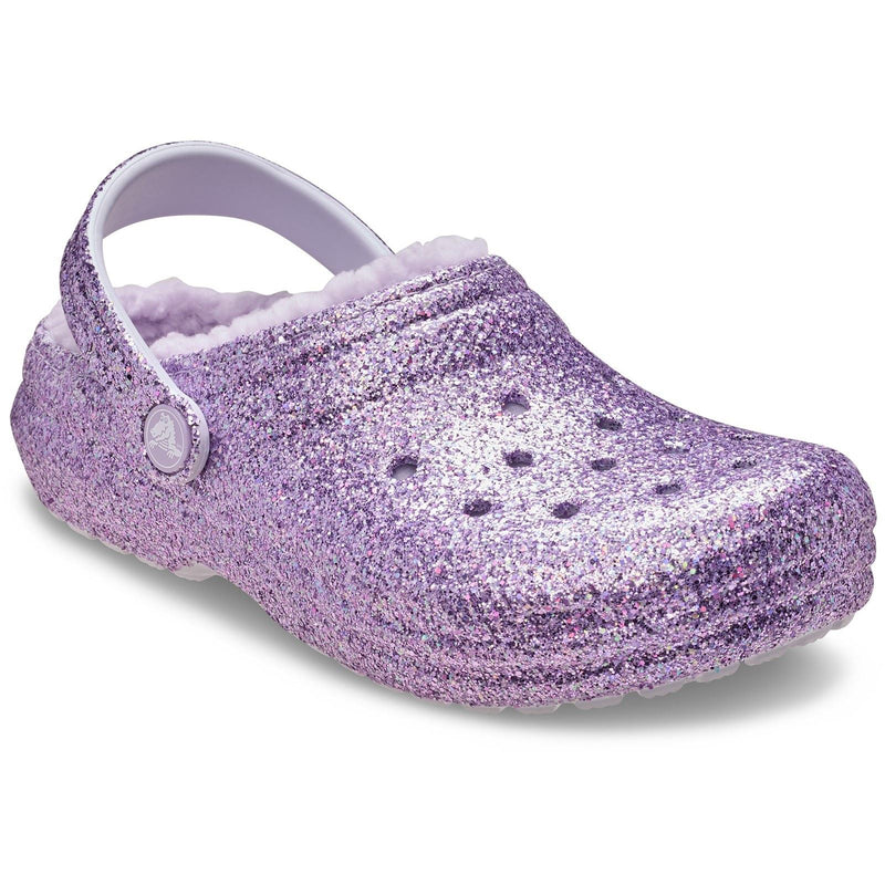 Crocs Classic Lined Sabots Violets En Mousse Thermoplastique Unisexe Pour Enfants