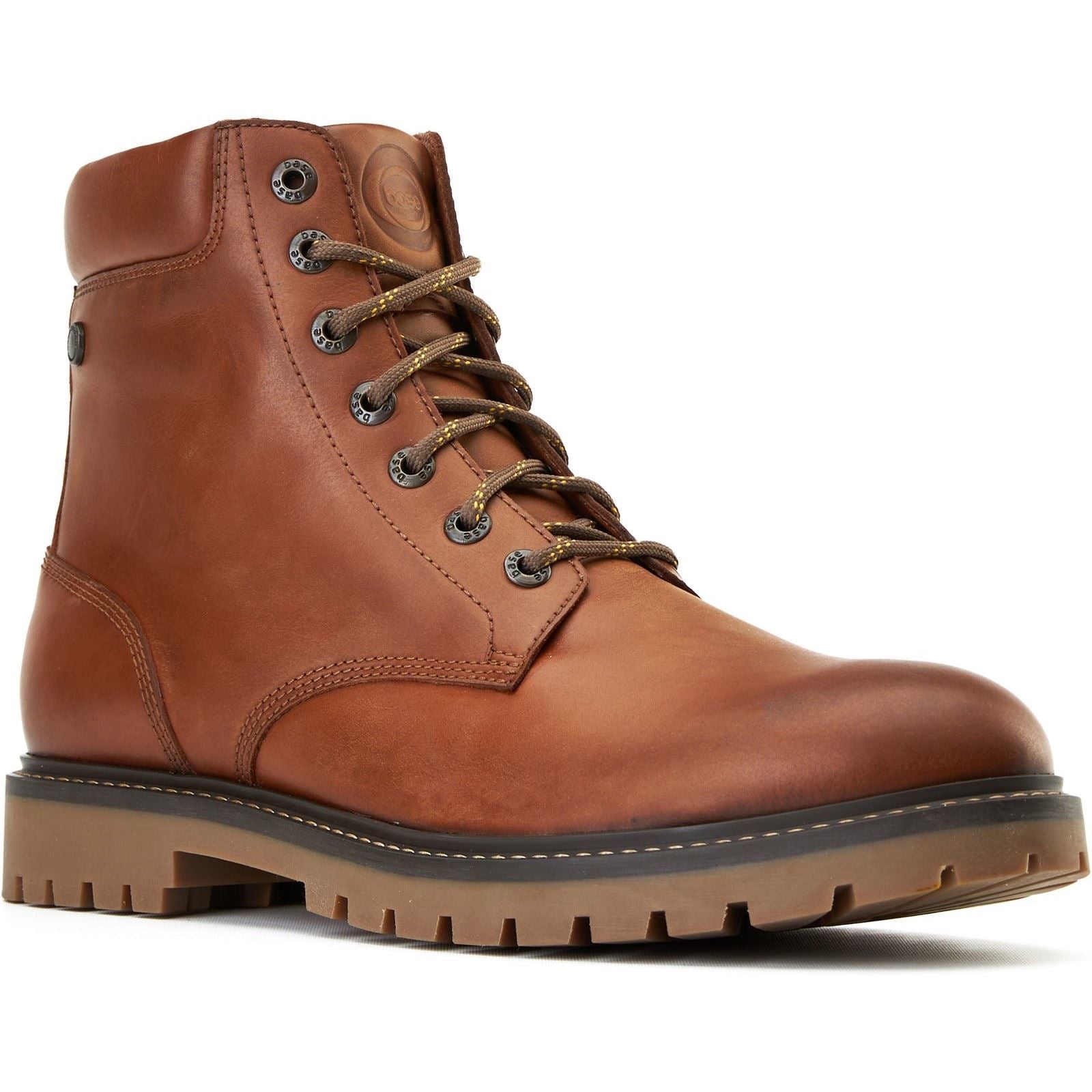 Base London Nickel Chaussures De Cheville Pour Homme En Cuir Beige