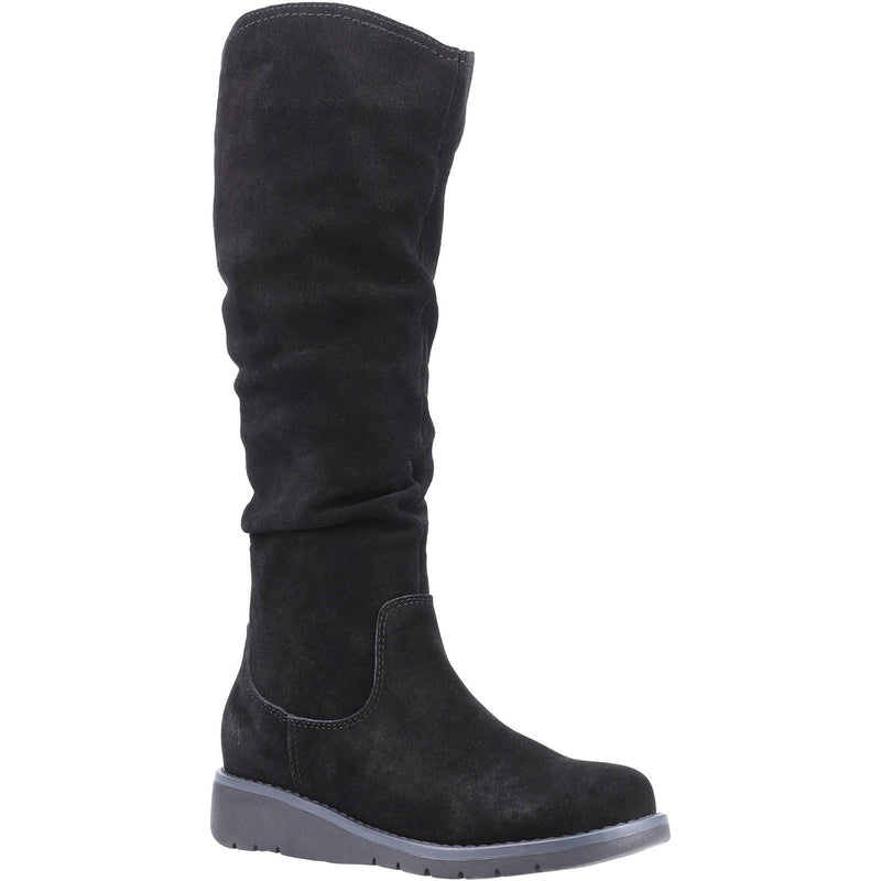 Hush Puppies Lucinda Bottes En Daim Noir Pour Femmes