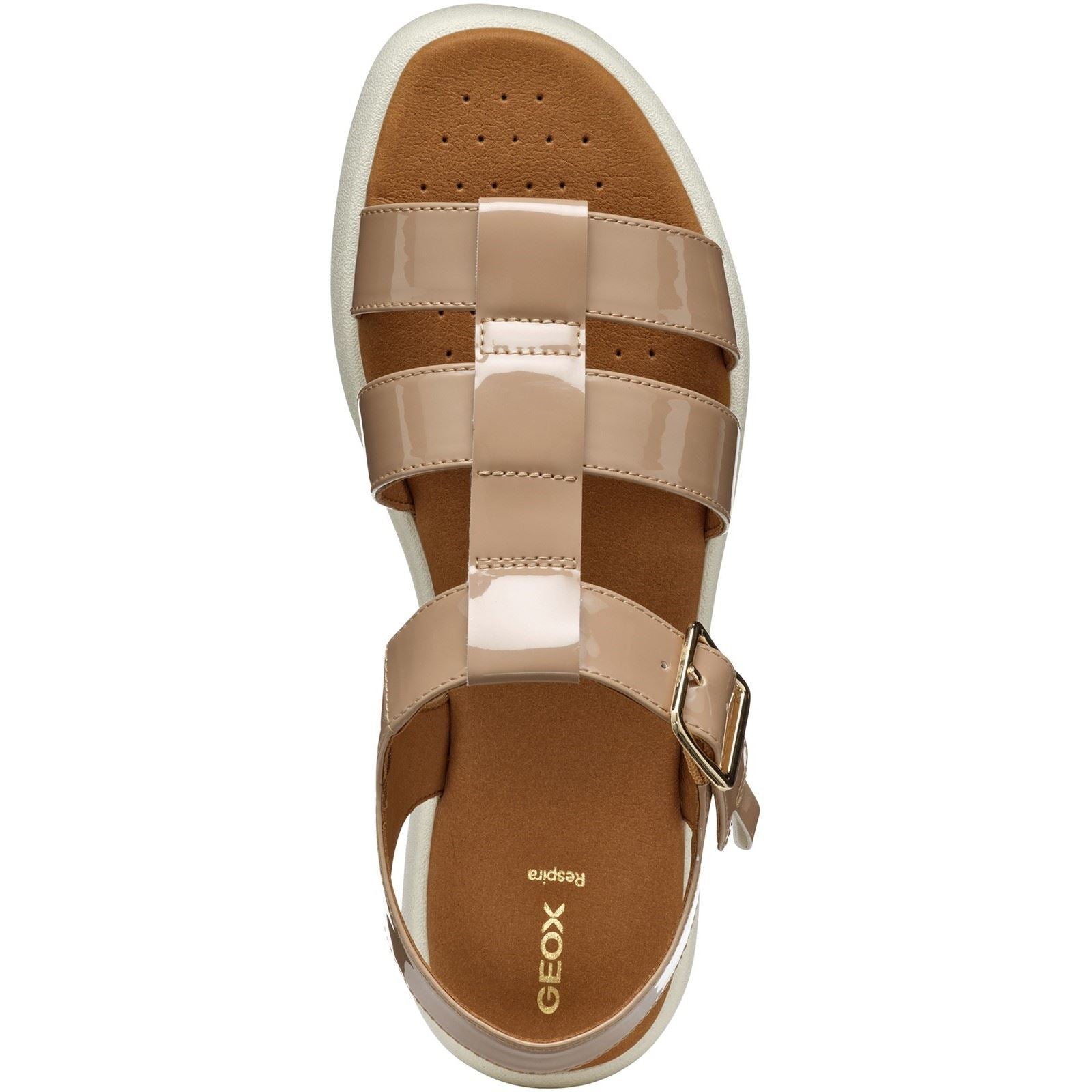 Geox D CAMALEI Sandales En Polyuréthane Synthétique Pour Femme Couleur Caramel