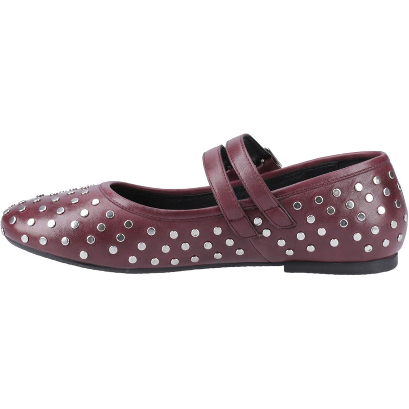 Hush Puppies Nixie Chaussures En Cuir Violet Pour Femme