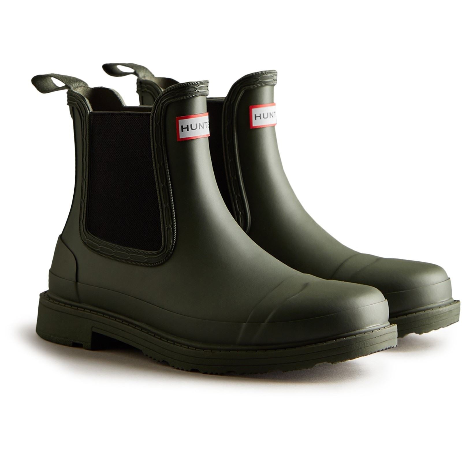Hunter Commando Bottes En Caoutchouc Pour Femme De Couleur Olive Foncé