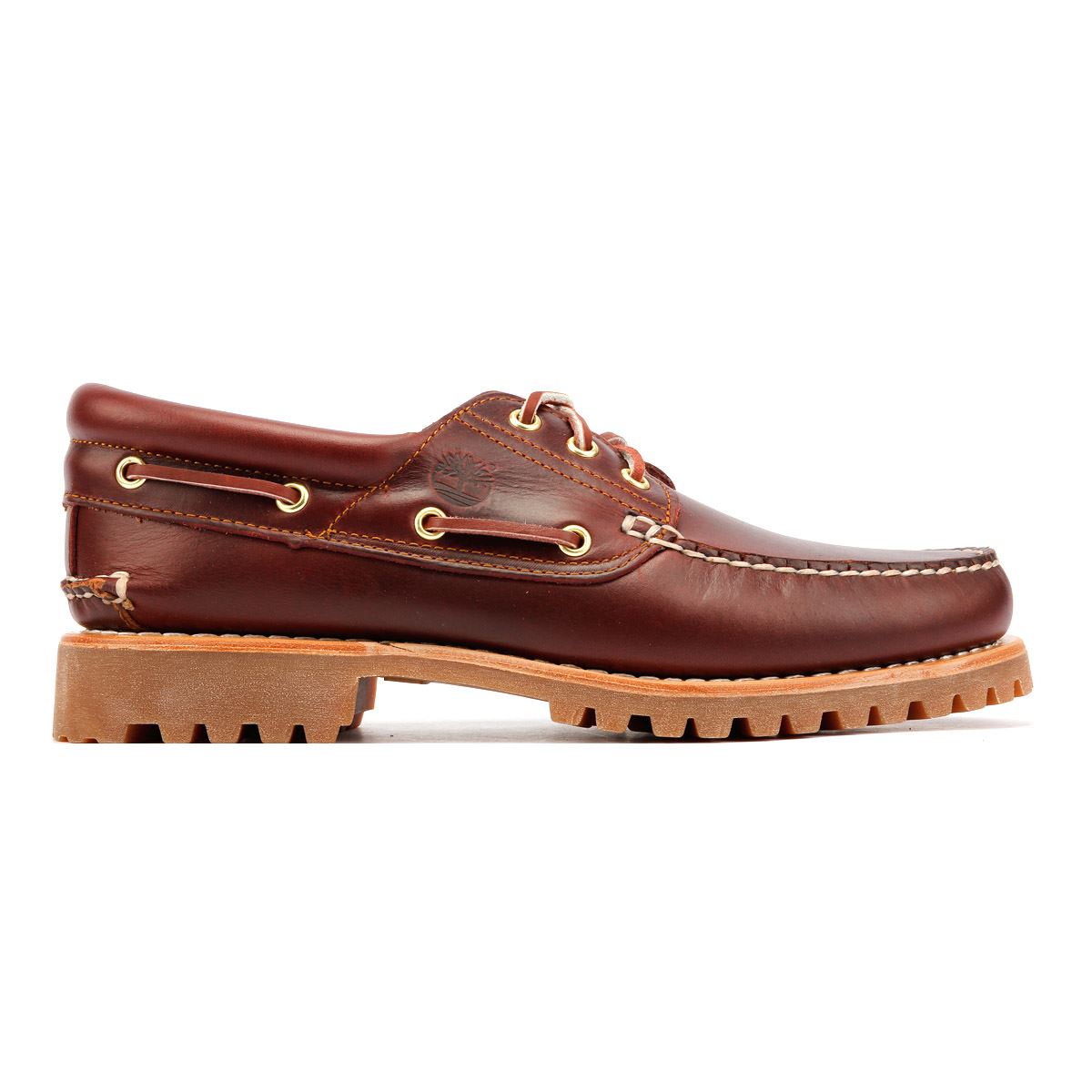 Timberland Authentic 3 Eye Classic Lug Chaussures Rouges À Lacets Pour Hommes En Cuir