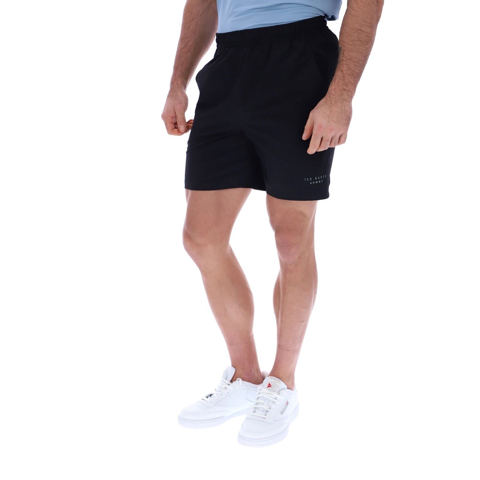 Ted Baker STANLEY TBMSS2636 Shorts De Sport Actifs Pour Hommes En Polyester Noirs