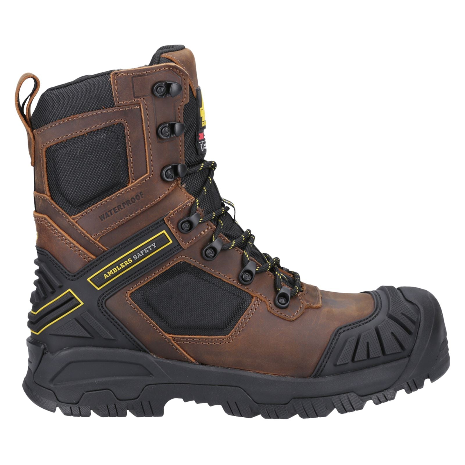 Amblers Safety Bottines De Sécurité En Cuir Brun Detonate