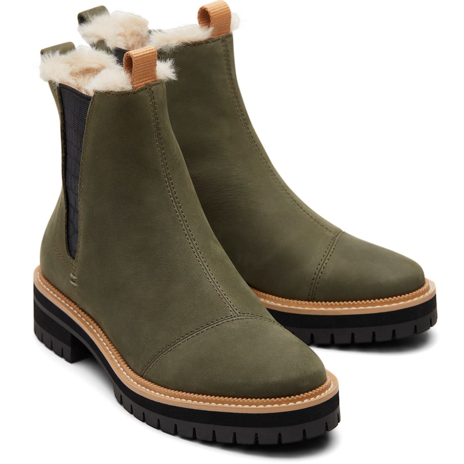 TOMS Dakota Bottes En Nubuck Huilé Olive Pour Femmes