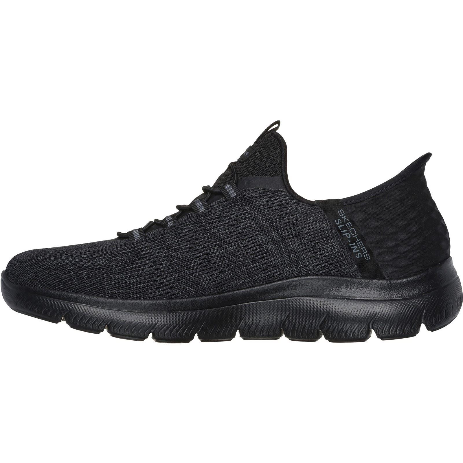 Skechers Summits Key Pace Sneakers Noires Pour Homme En Textile