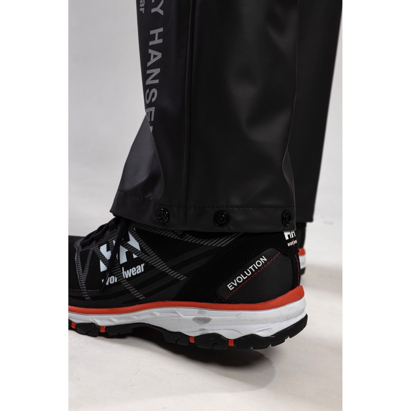 Helly Hansen Workwear Voss Pantalons De Pluie Noirs En Polyester Unisexe Pour Adultes