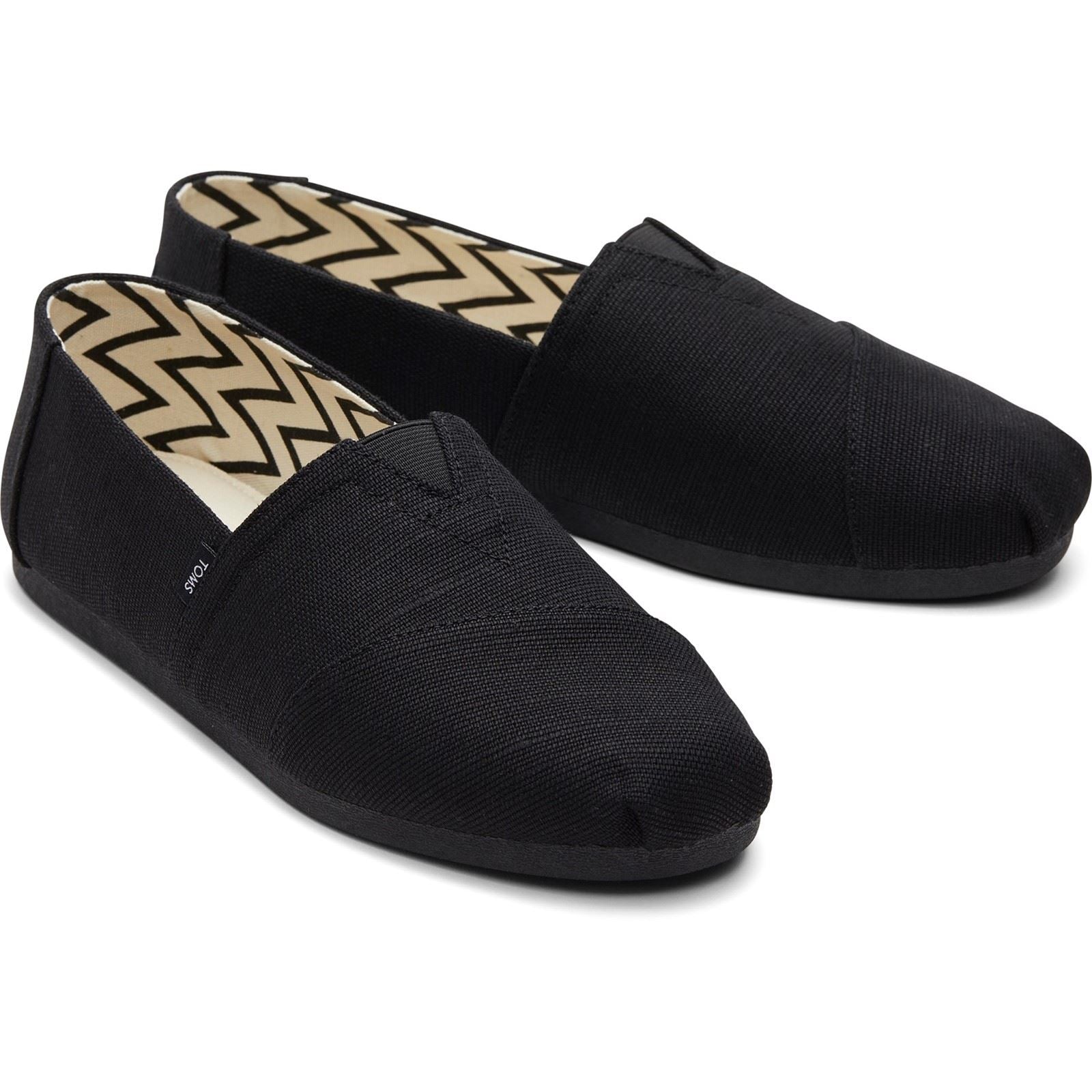 TOMS Alpargata Classic Espadrilles Noires En Coton Pour Hommes