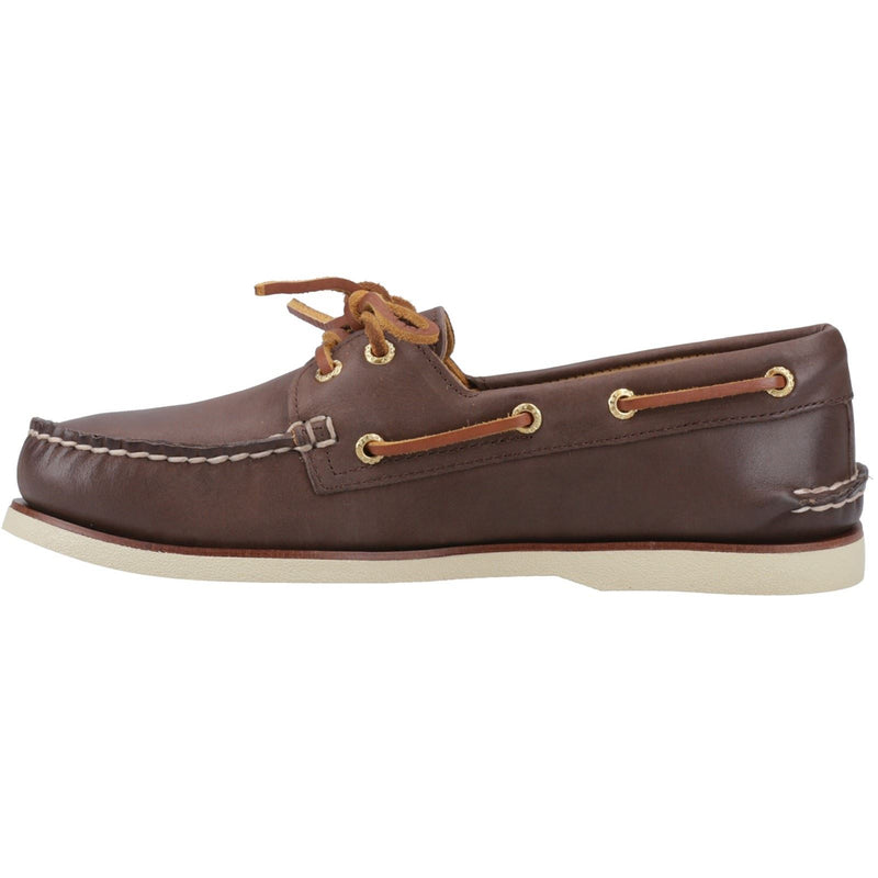 Sperry Authentic Gold Cup Chaussures Bateau Pour Homme En Cuir Marron