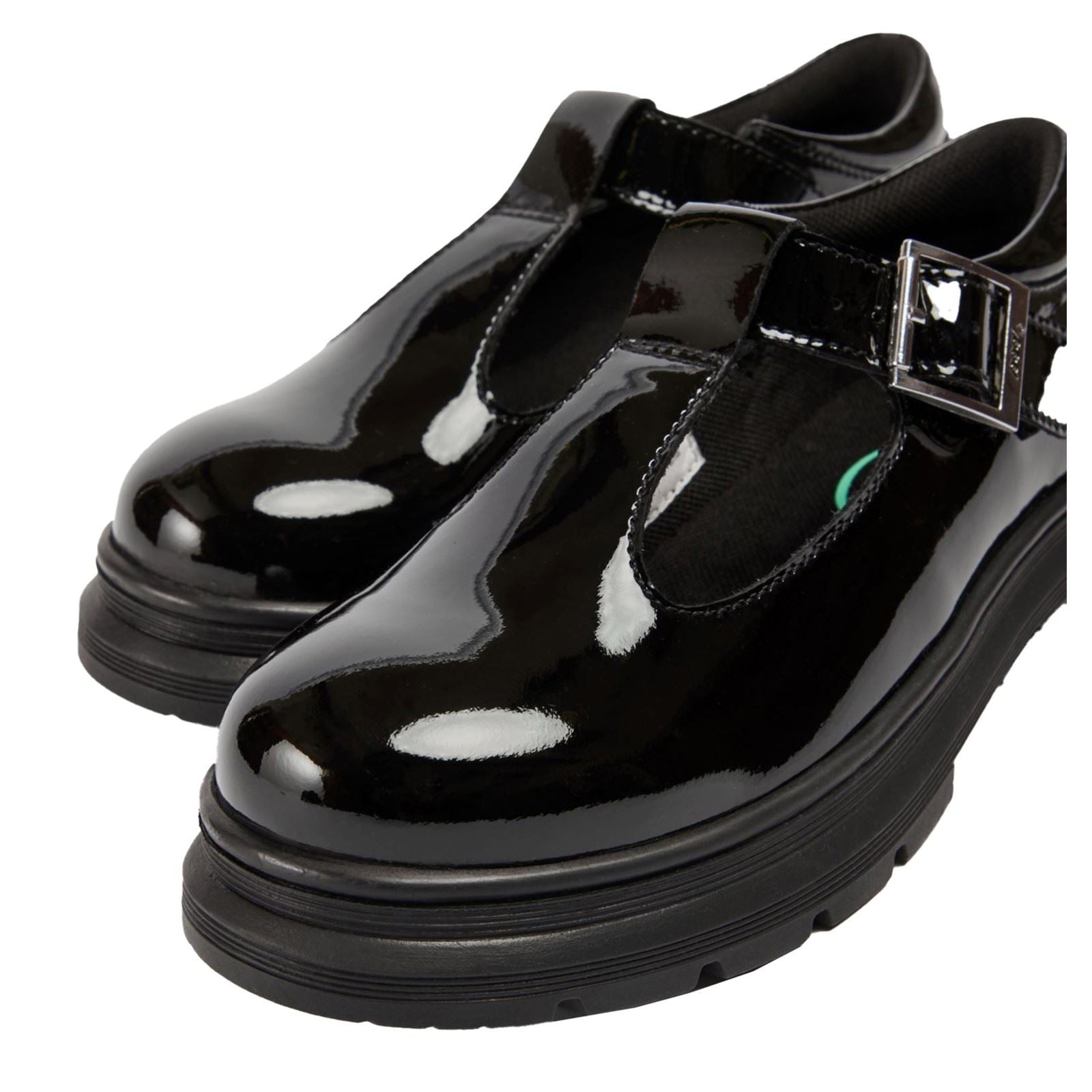 Pod Emilie Chaussures Pour Filles En Simili Cuir Noir Verni