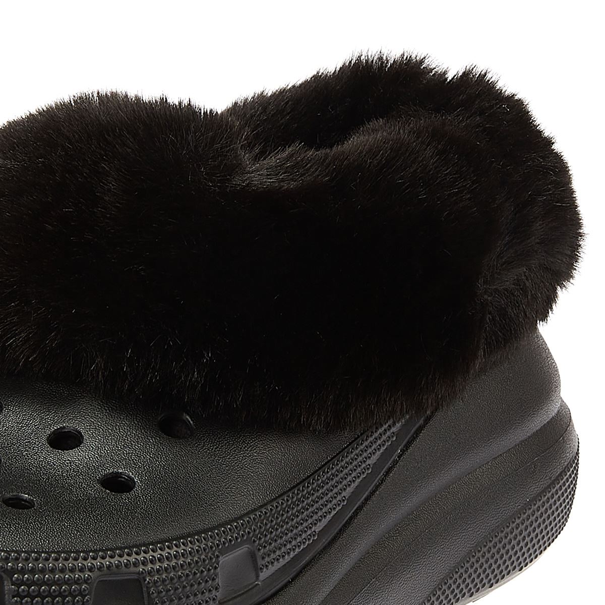 Crocs Sabots Confort Noirs Pour Femmes "Furever Crush".
